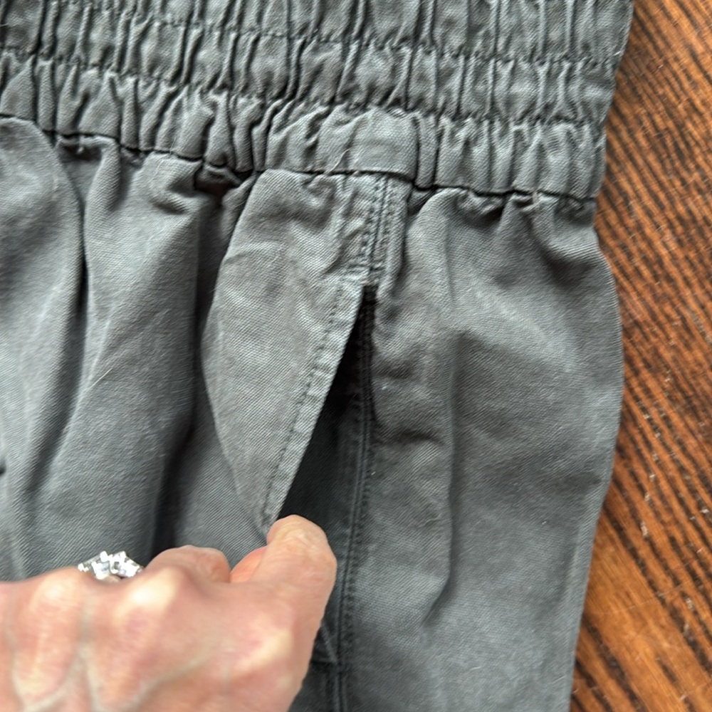 aerie High-Waist Elastic-Waist Olive Shorts - Picture 8 of 10